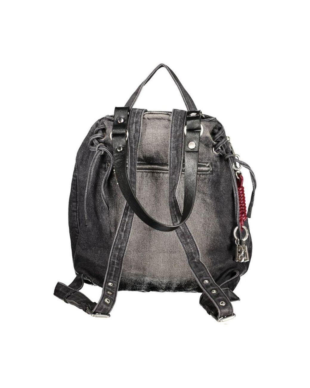 Desigual Black Cotton S Backpack