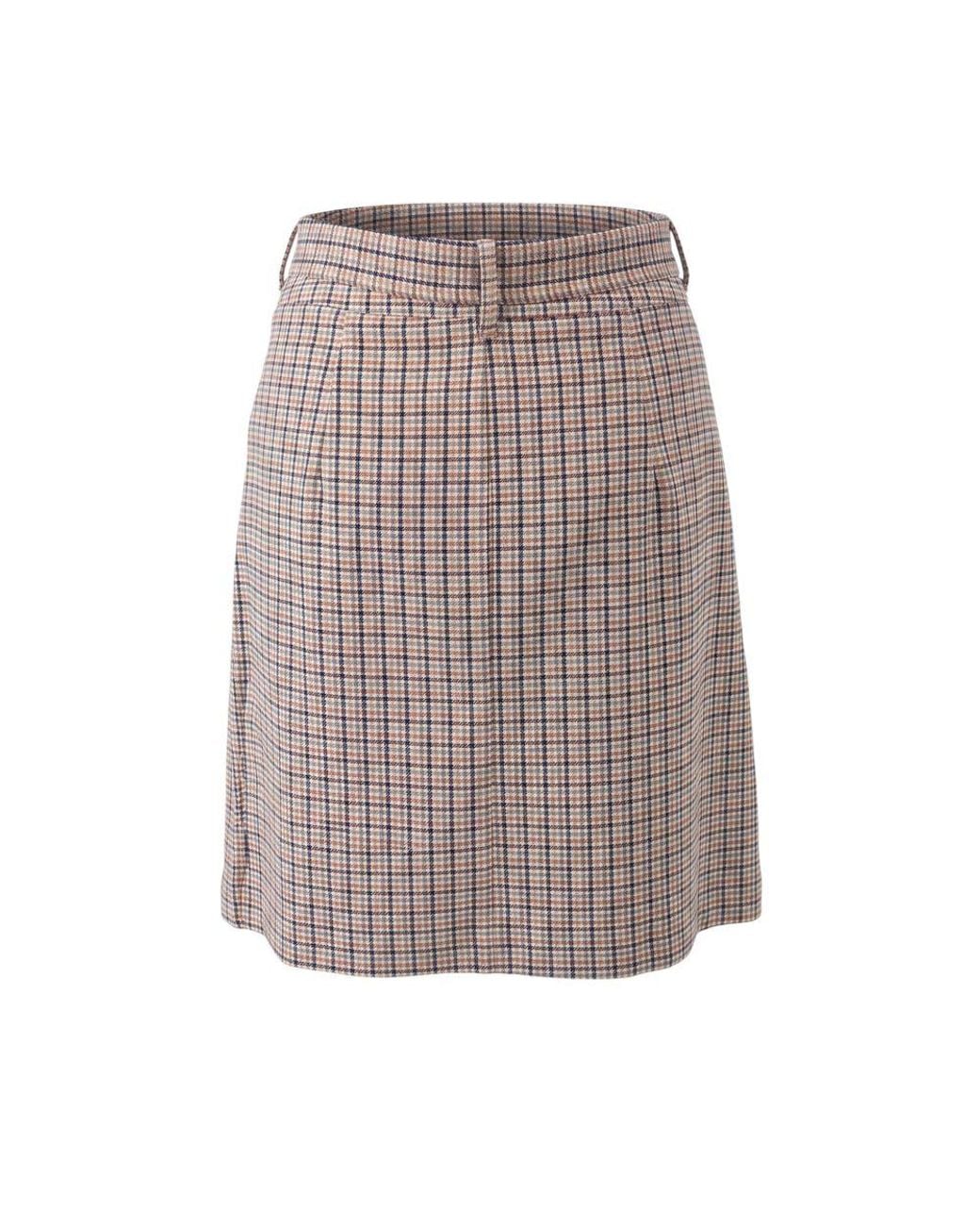 Trussardi Multicolor White Cotton Skirt