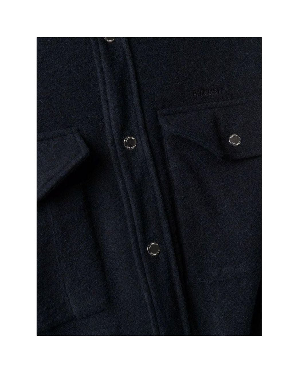 Ambush Blue Wool Shirt Jacket for men