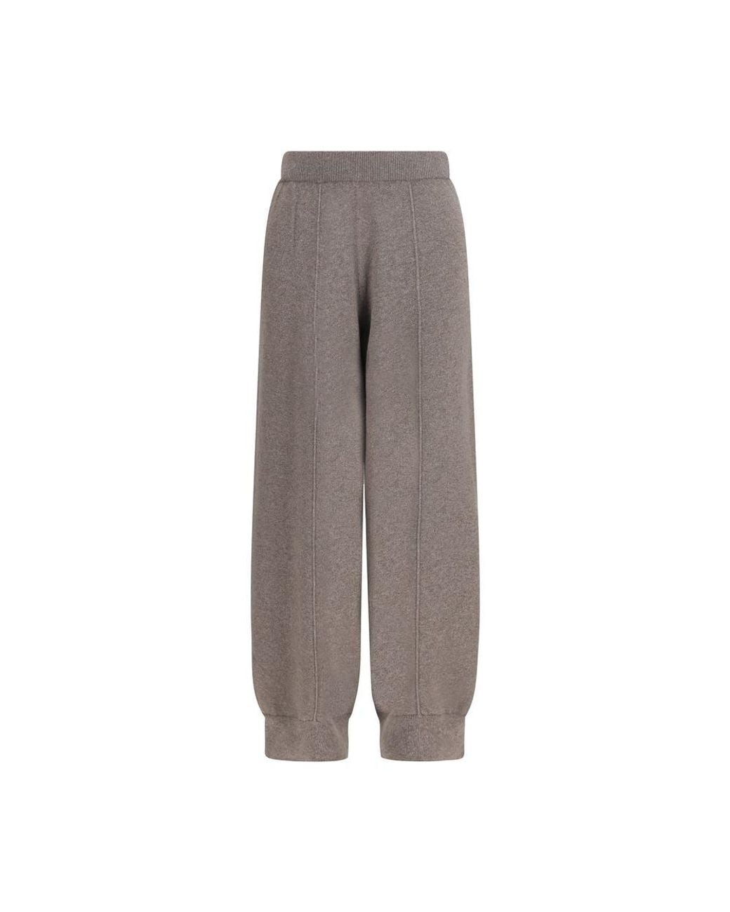 Fabiana Filippi Brown Gray Wool Oves Aries Casual Pants