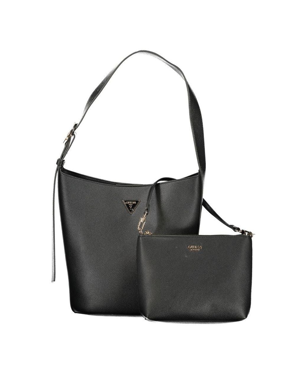 Guess Black Polyurethane Handbag