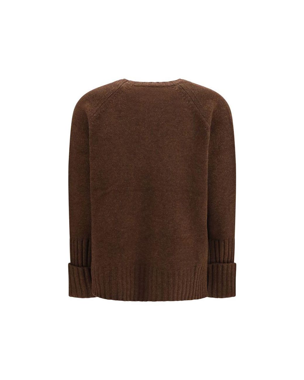 Tory Burch Brown Wool Oves Aries Sweatshirt