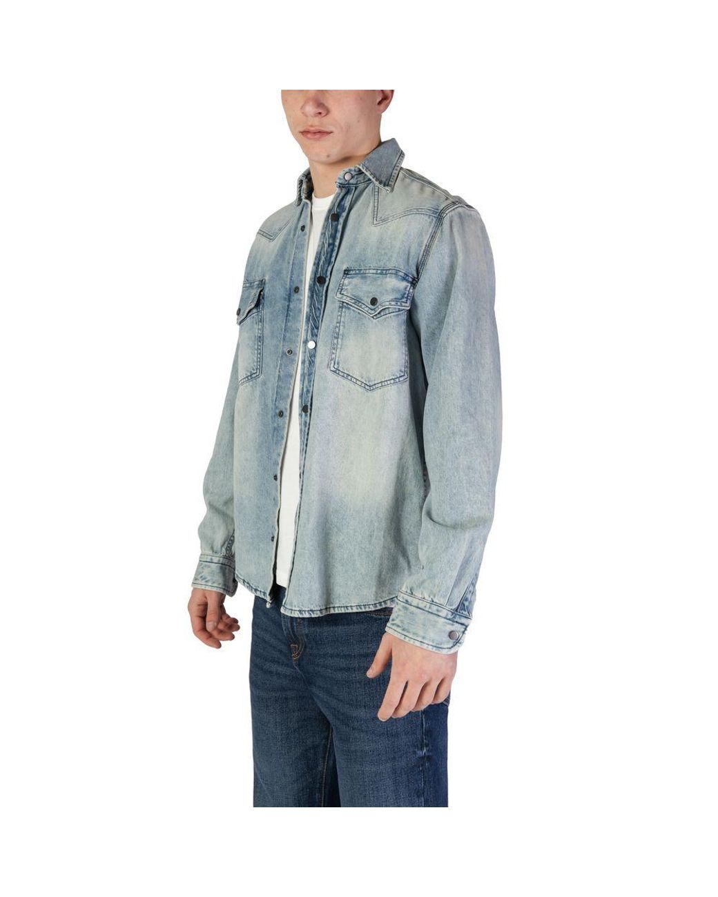 Boss Light Blue Denim Shirt for men