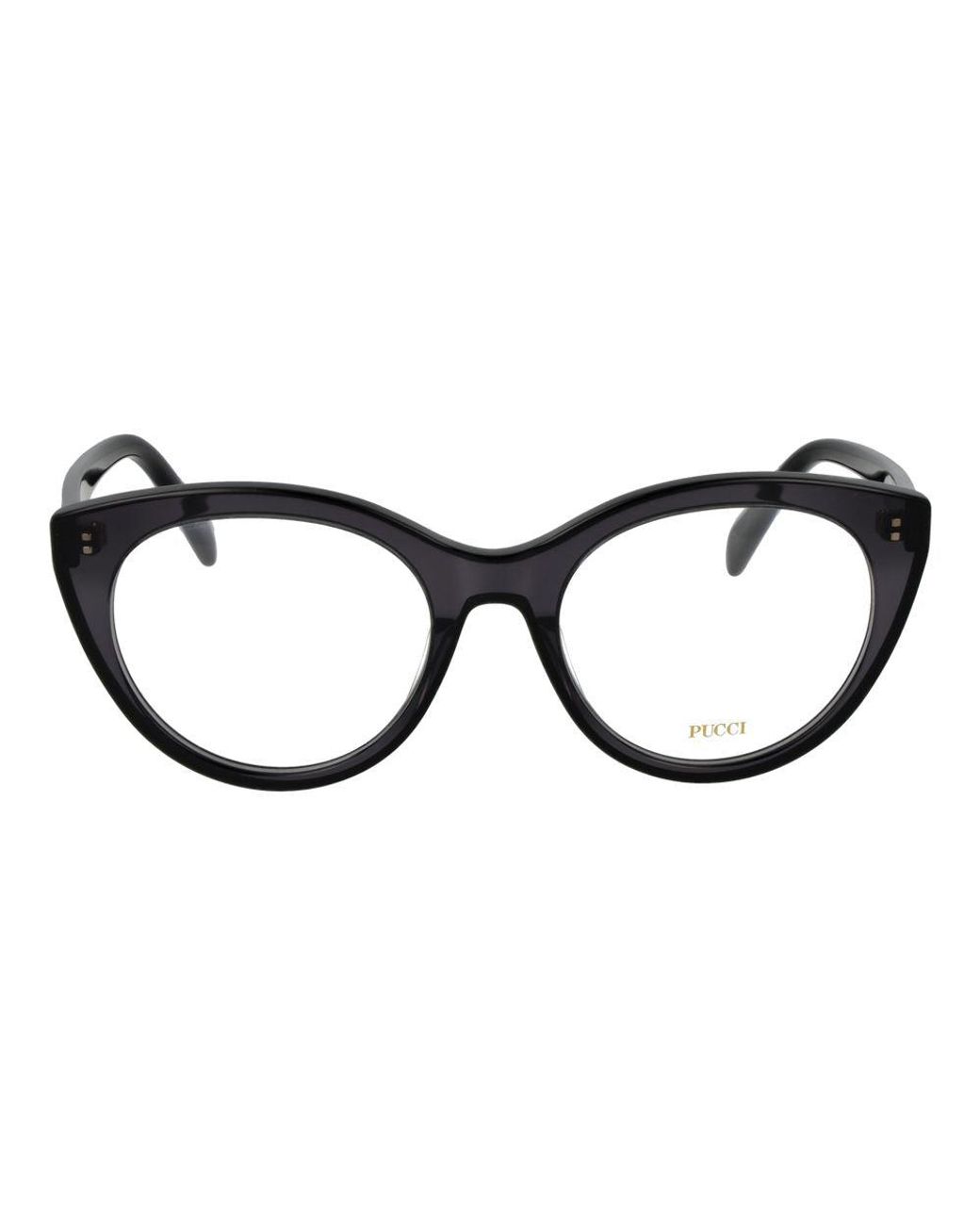 Emilio Pucci Black Plastic Glasses (frames)