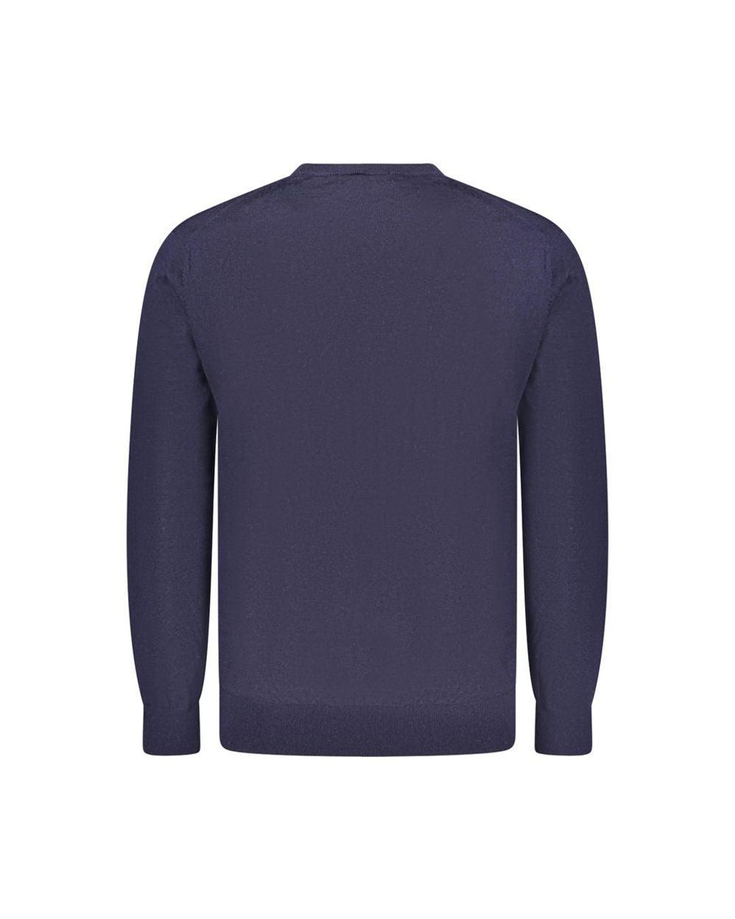 Guess Blue Wool Men Sweater for men