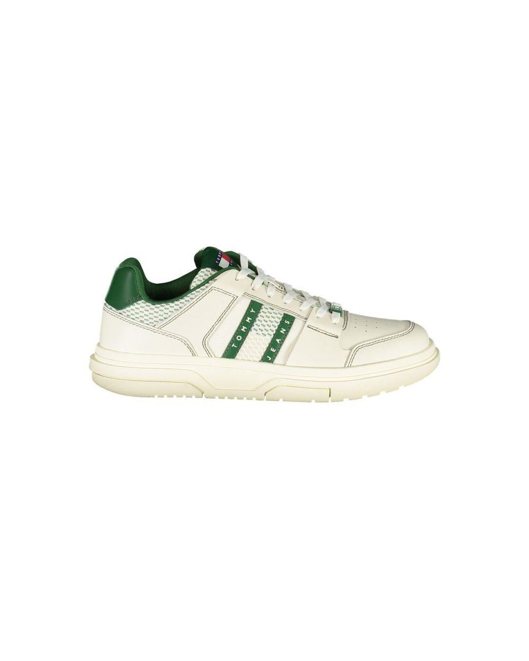 Tommy Hilfiger Green Jeans Basket Sneakers for men