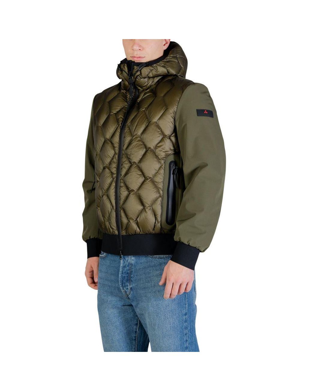 Peuterey Green Polyamide Coat Clothing for men