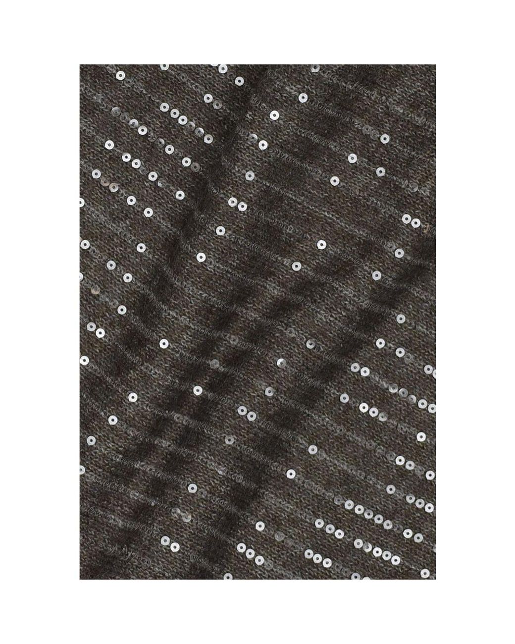 Pieces Gray Bicolor Recycled Polyester Scarf