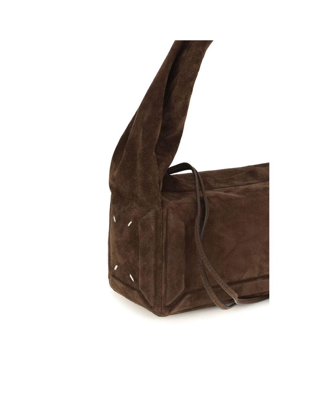 Maison Margiela Brown Calf Leather Bos Taurus Shoulder Bag