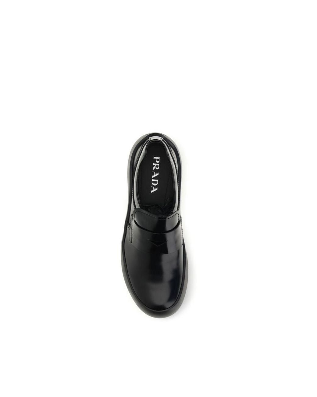 Prada Black Calf Leather Bos Taurus Slip for men