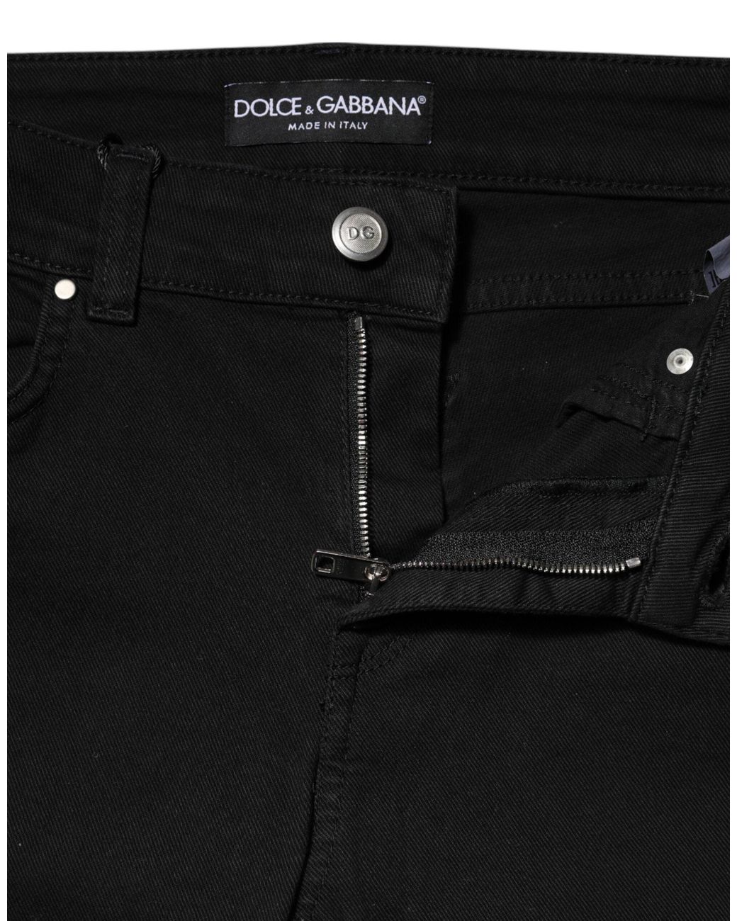 Dolce & Gabbana Black Slim Fit Jeans