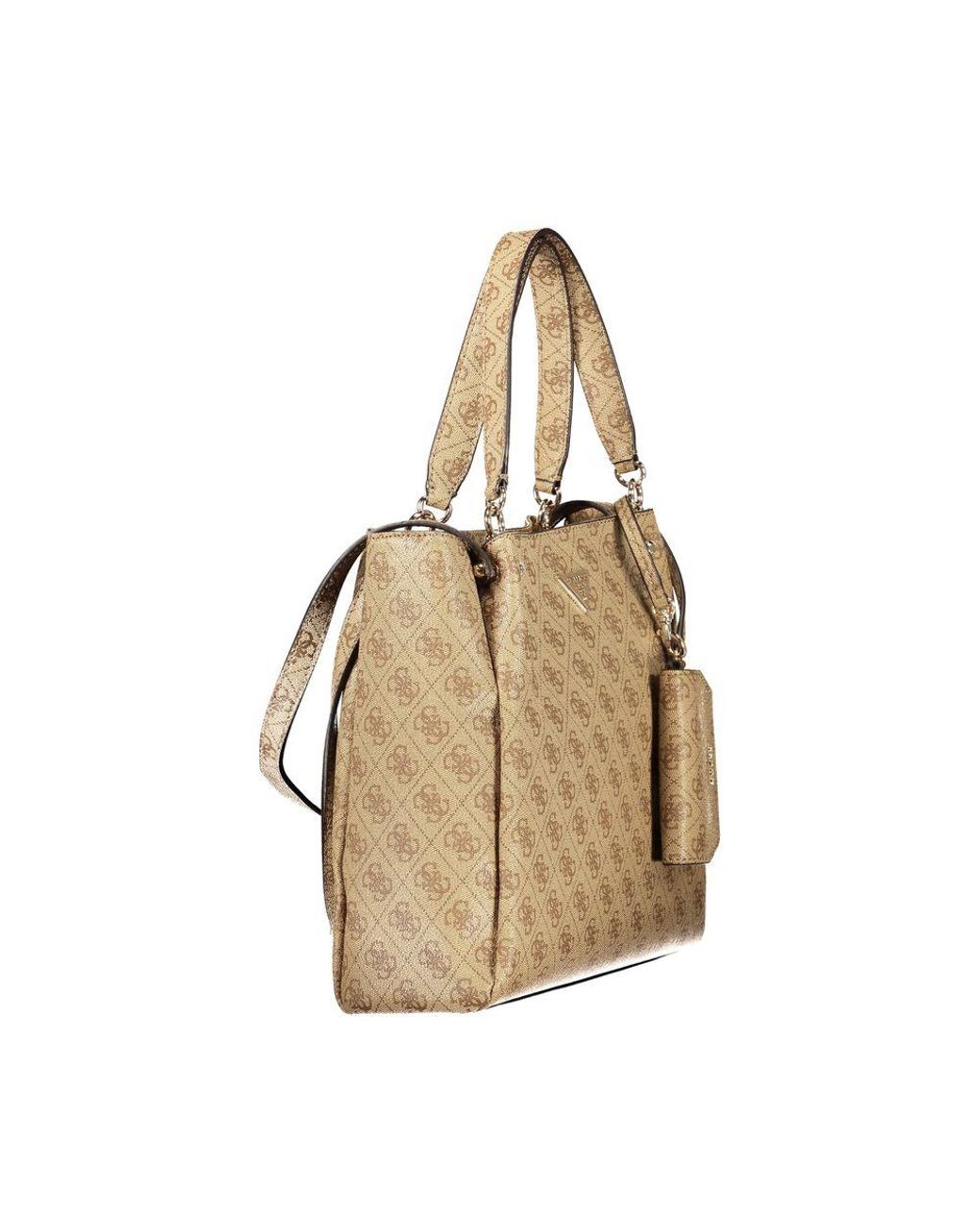 Guess Natural Beige Polyethylene Handbag