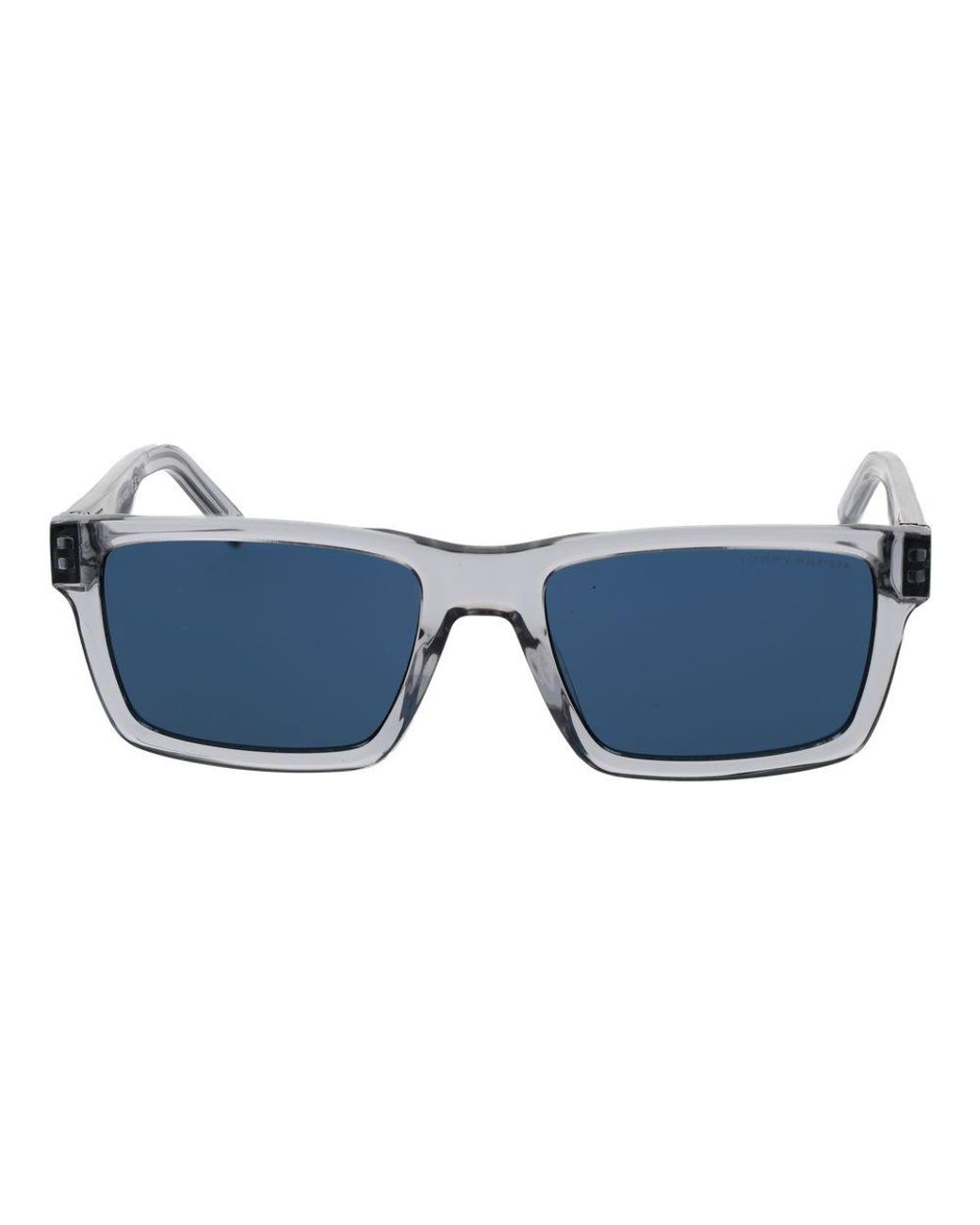 Tommy Hilfiger Blue Gray Acetate Sunglasses for men