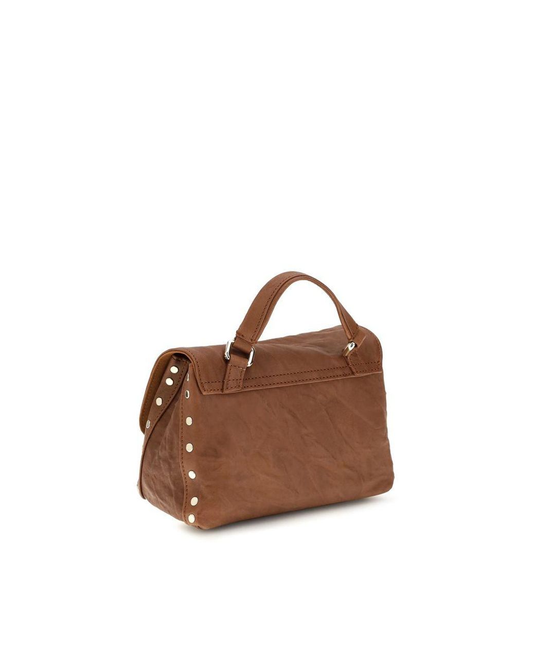 Zanellato Brown Suede Leather Handbag
