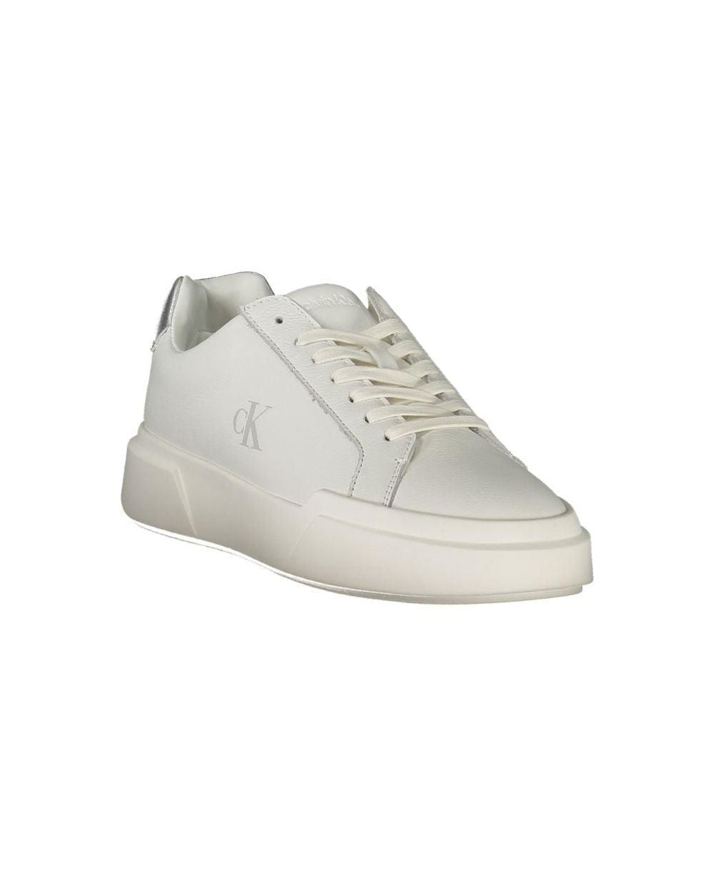 Calvin Klein White Bianco Polyurethane Sneaker
