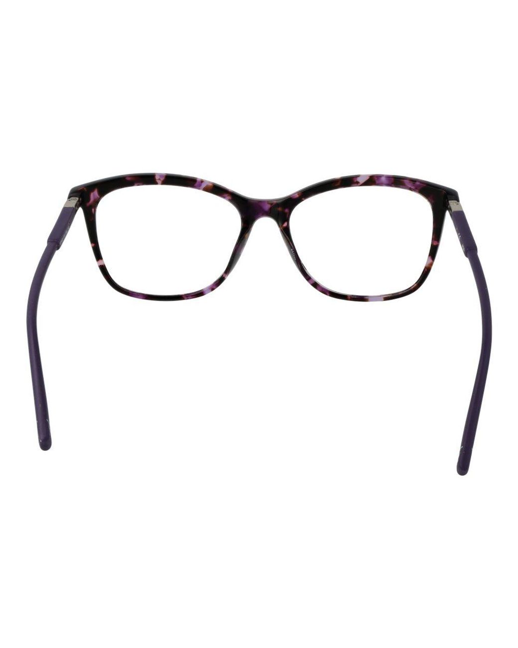 Fila Brown Purple Cellulose Acetate Glasses (frames) for men
