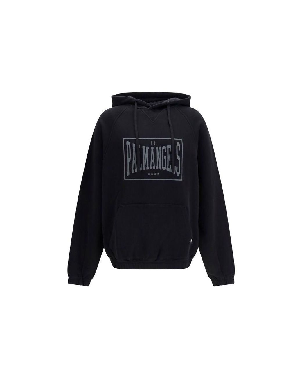Palm Angels Blue Black Cotton Sweatshirt for men