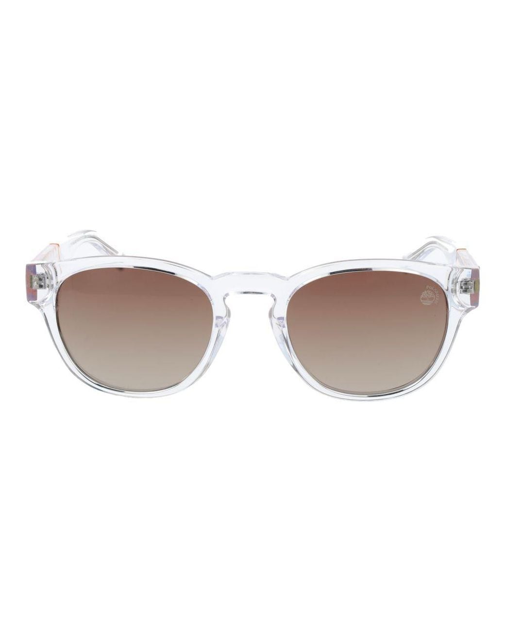 Timberland White Transparent Stainless Steel Sunglasses for men