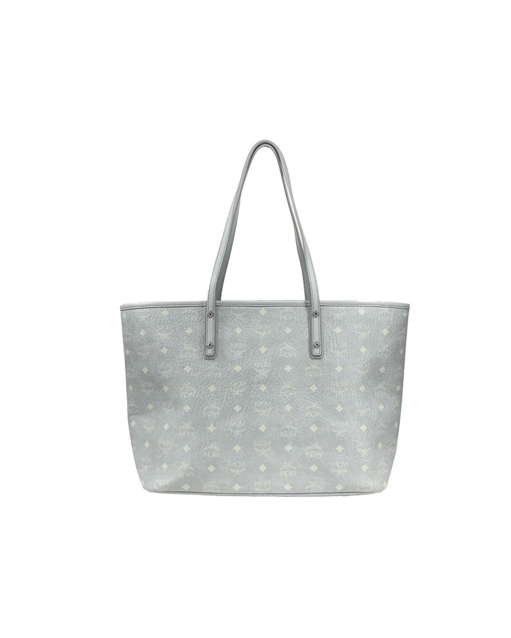 MCM Black Aren Leather Shoulder Tote Bag