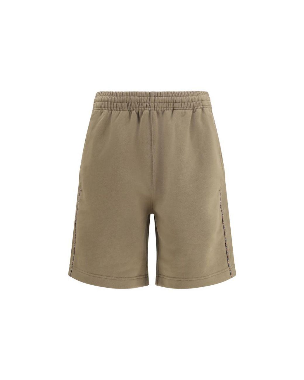Burberry Natural Brown Cotton Bermuda Shorts for men