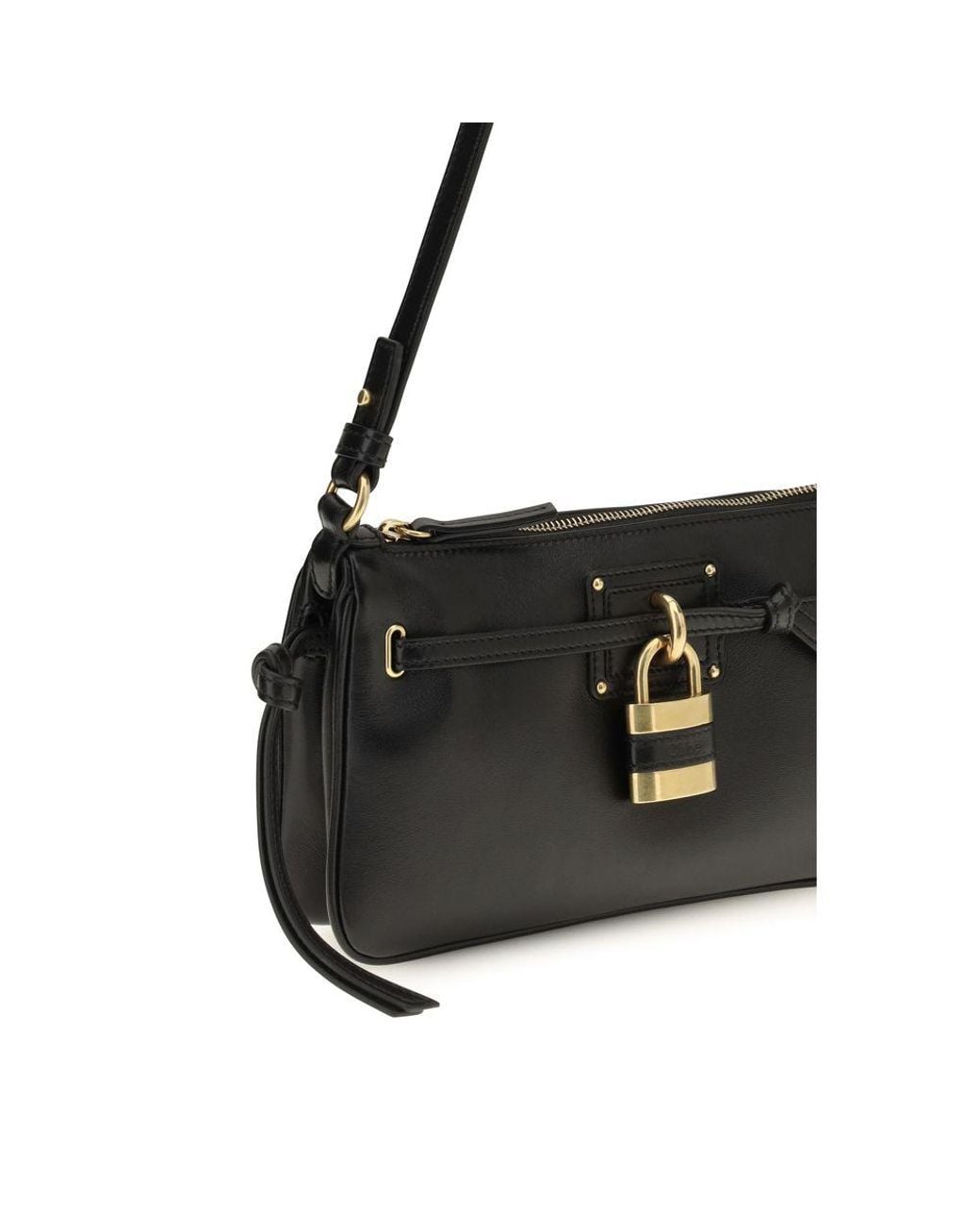 Chloé Black Calf Leather Bos Taurus Shoulder Bag