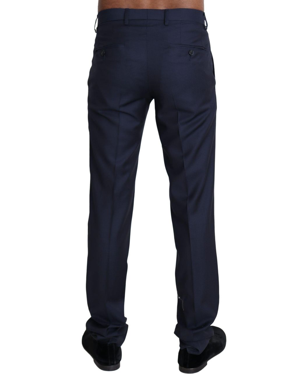 Dolce & Gabbana Blue Dolce Gabbana Dress Formal Trouser Pants