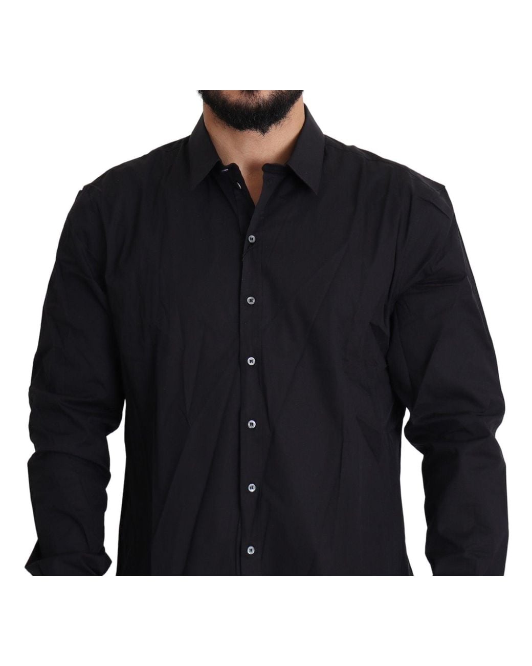 Dolce & Gabbana Blue Elegant Slim Fit Dress Shirt for men