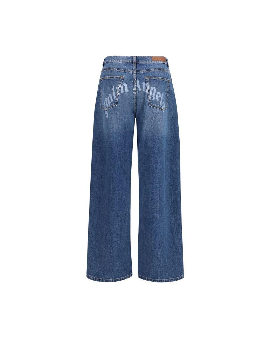 Palm Angels Blue Cotton Jeans Denim for men