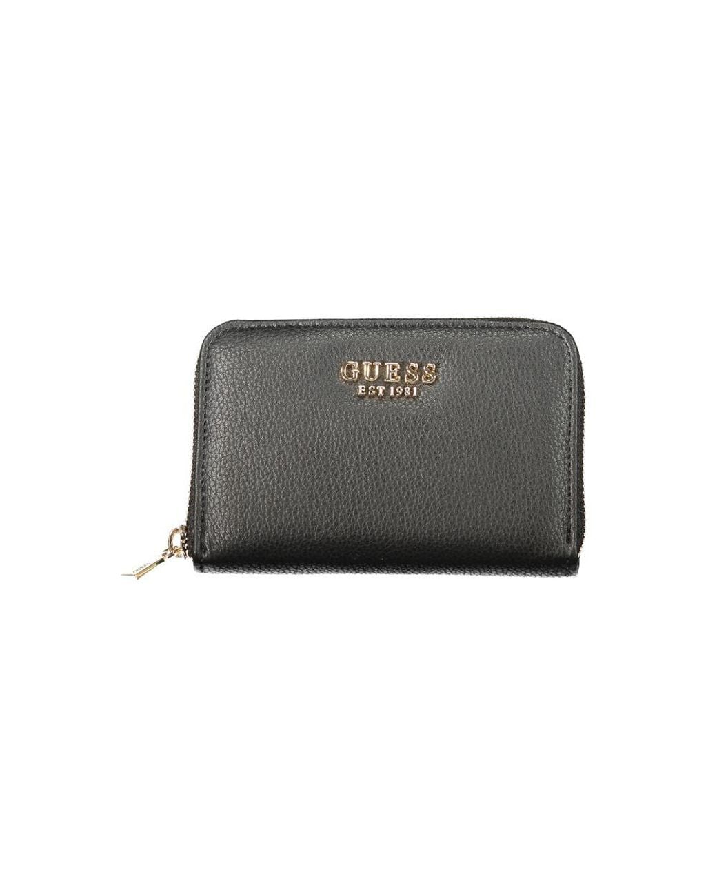 Guess Gray Black Polyethylene Wallet