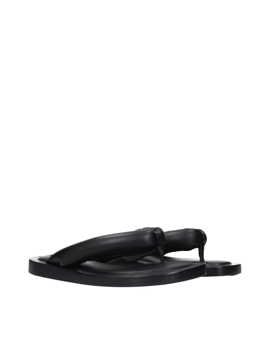 Jil Sander Black Leather Flip