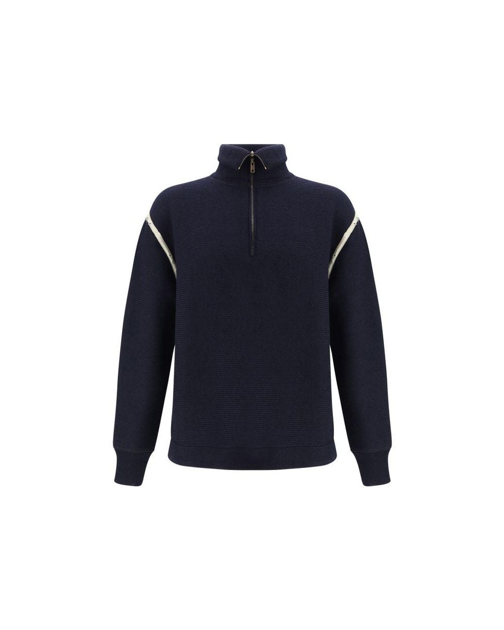 Maison Margiela Blue Wool Oves Aries Sweatshirt for men