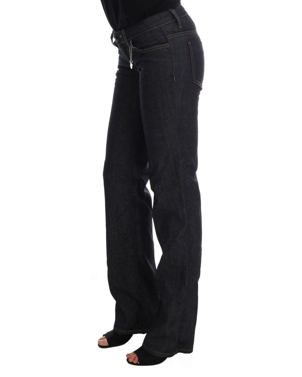 CoSTUME NATIONAL Black Dark Cotton Classic Fit Jeans
