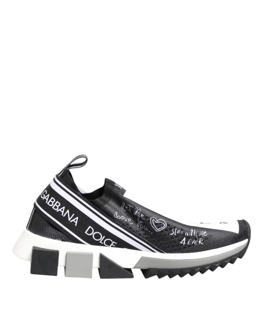 Dolce & Gabbana White Slipon Sneakers