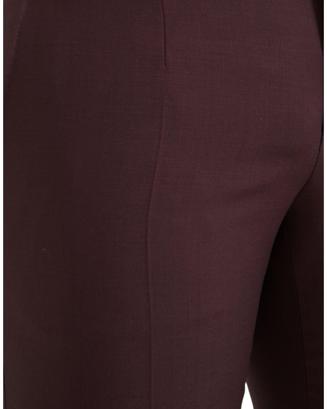 Dolce & Gabbana Purple Wool Slim Fit Dress Pants for men