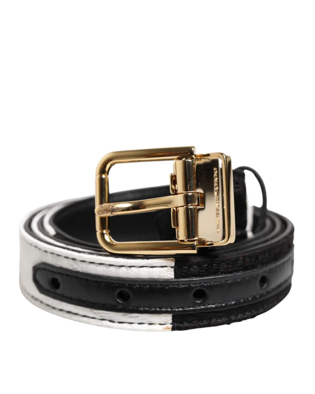 Dolce & Gabbana Black Twotone Reversible Belt for men