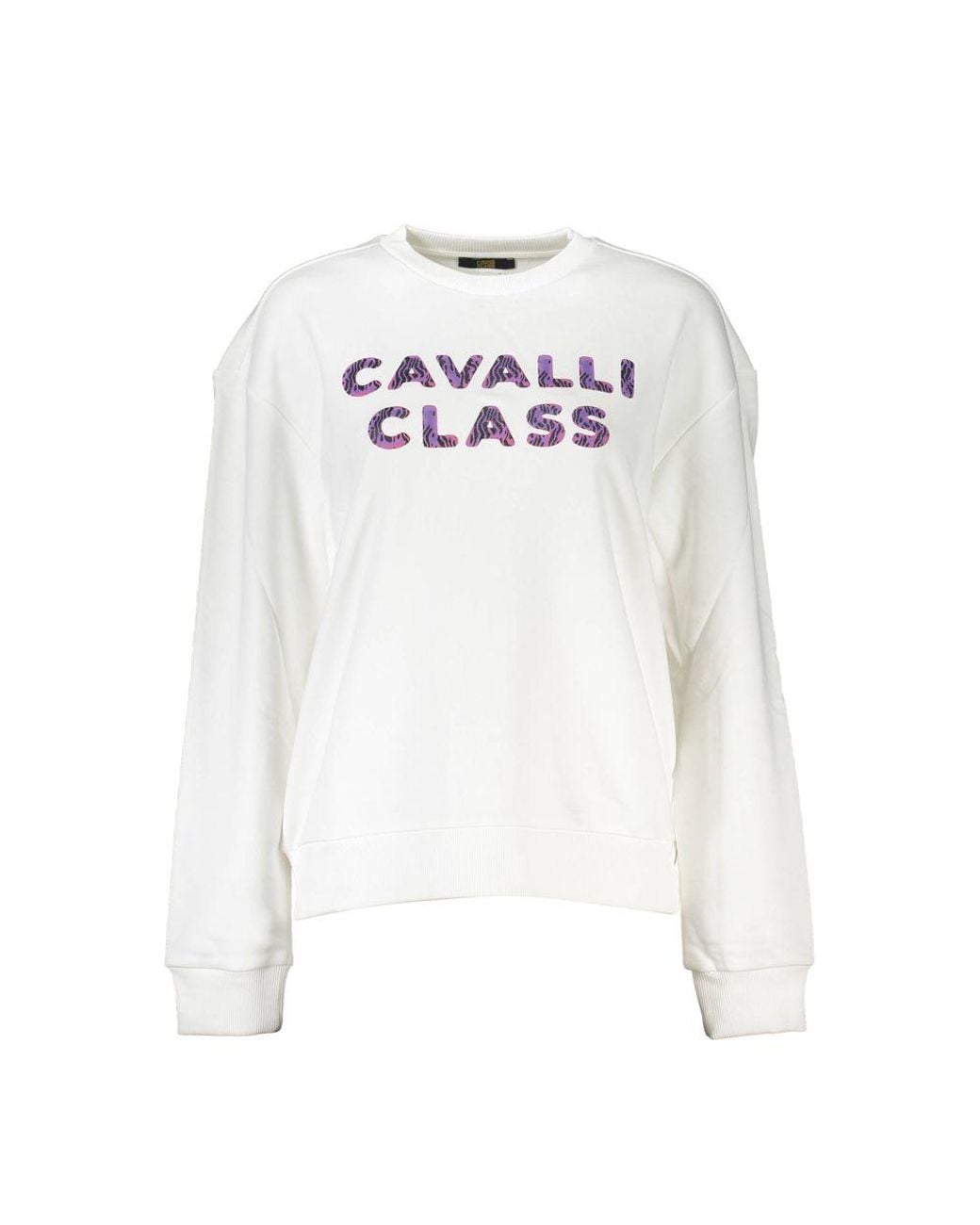 Roberto Cavalli White Cotton Sweater