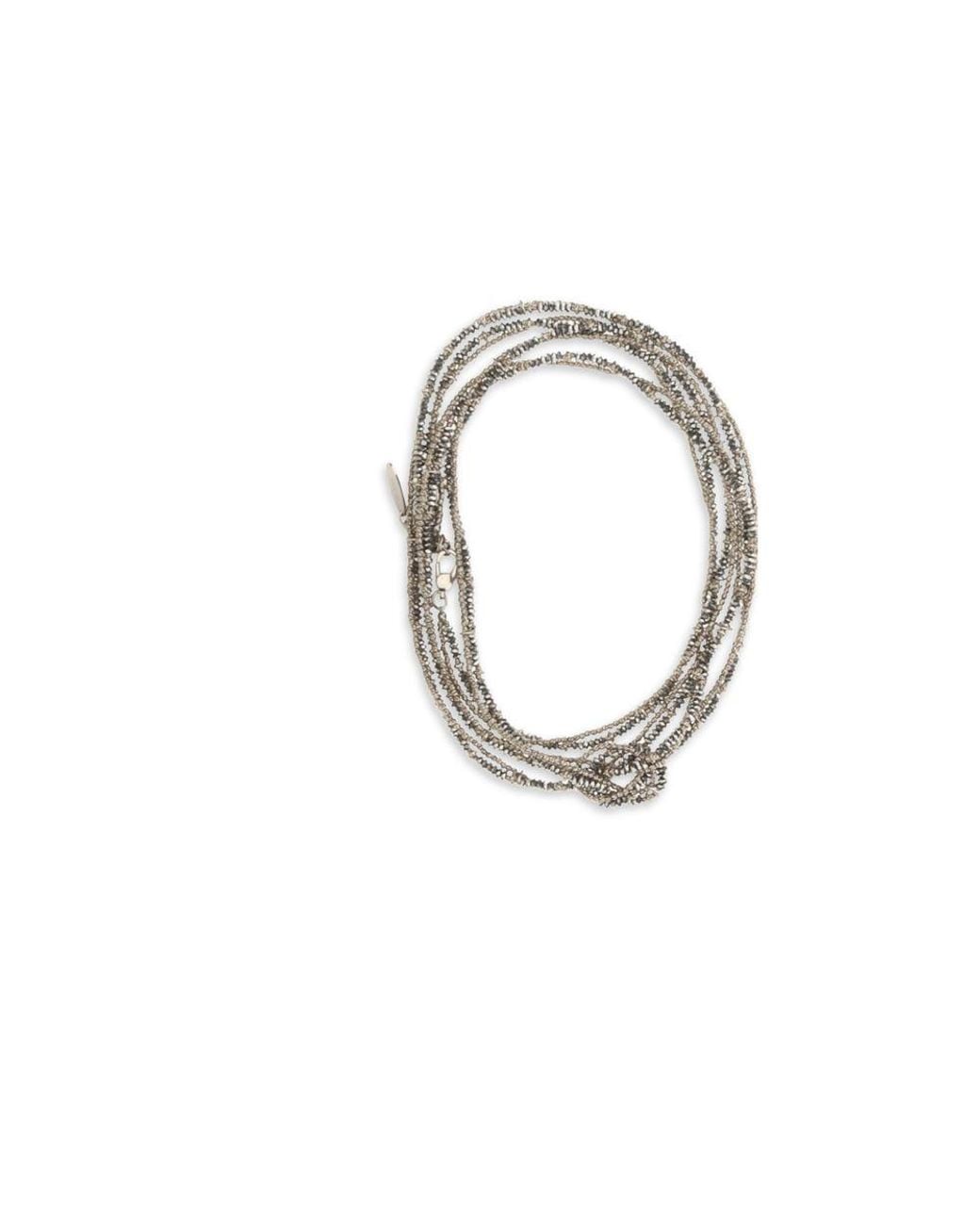 Brunello Cucinelli Metallic Brown Silver Bracelet
