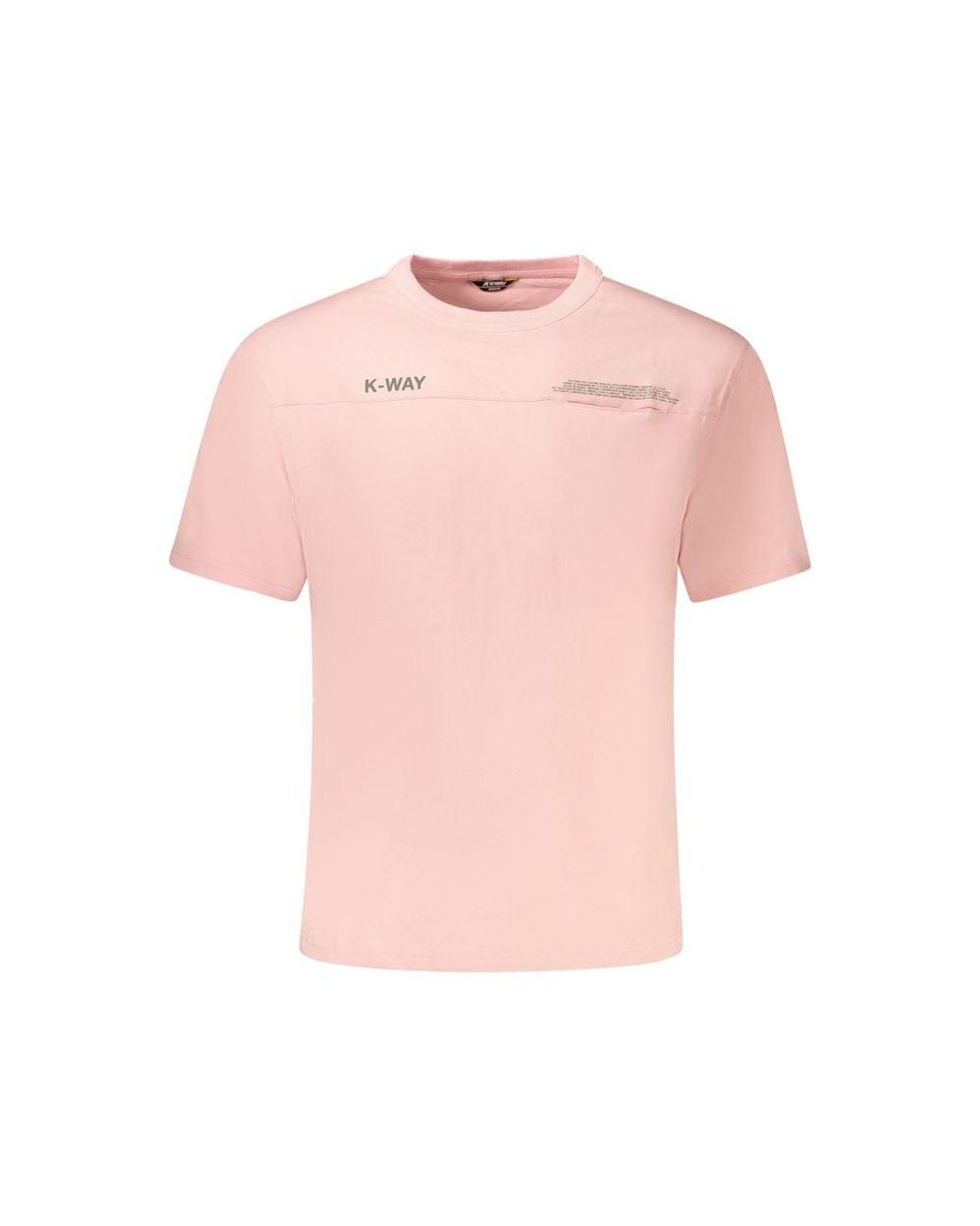 K-Way Pink Cotton Men T-shirt - S for men