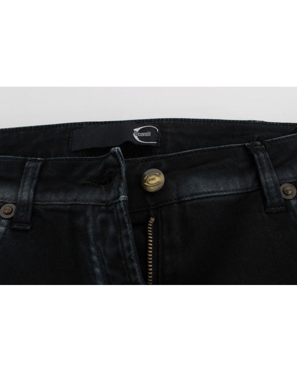 Just Cavalli Black Elevated Casual Chic Denim