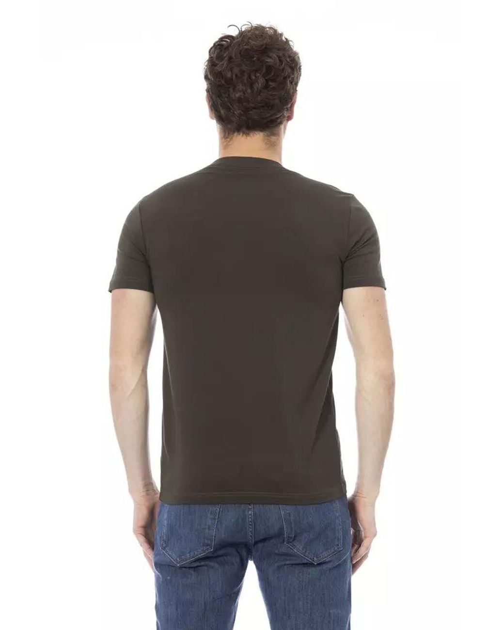 Baldinini Green Cotton T-shirt for men