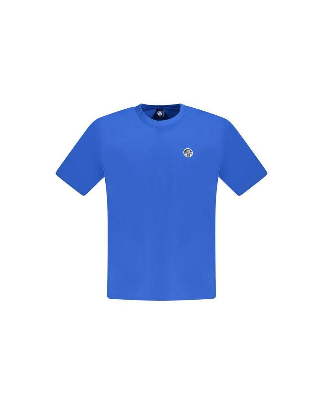 North Sails Blue Cotton T-Shirt for men