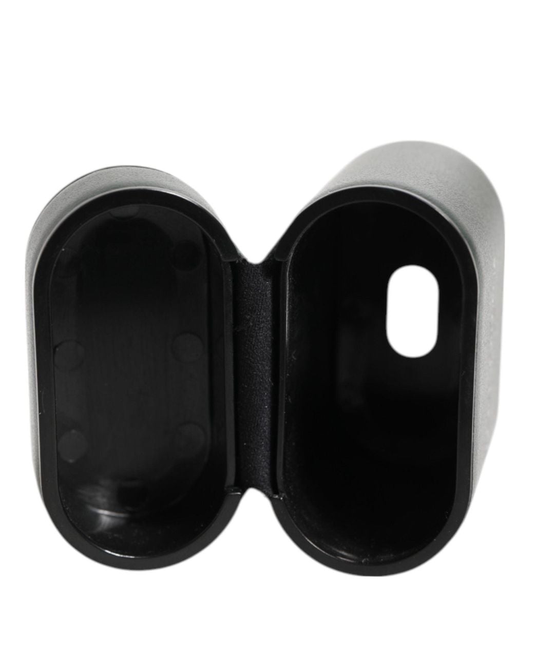 Dolce & Gabbana Black Leather Logo Print Flip Holder Men Airpods Case for men