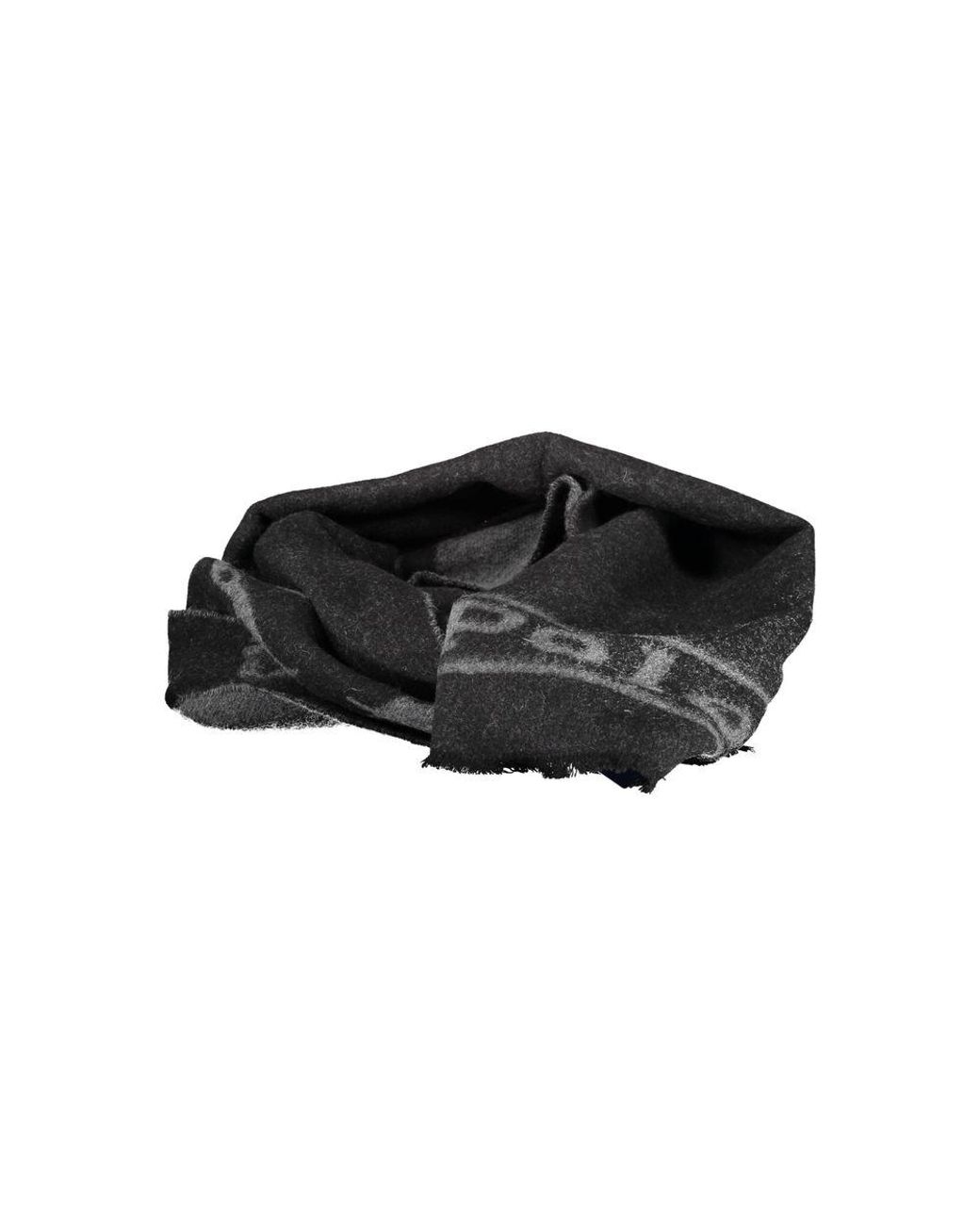 Ralph Lauren Black Nero Lana Uomo Scarf for men