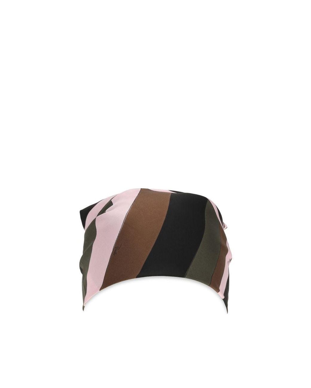 Emilio Pucci Brown Multicolor Silk Foulard