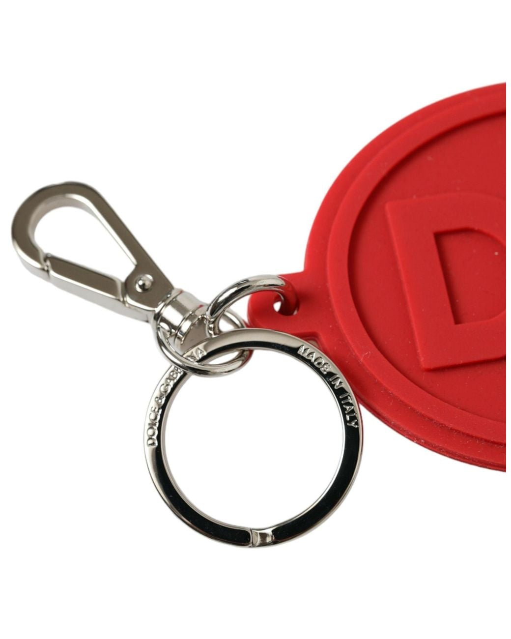 Dolce & Gabbana Red Elegant Trifold Key Holder Case