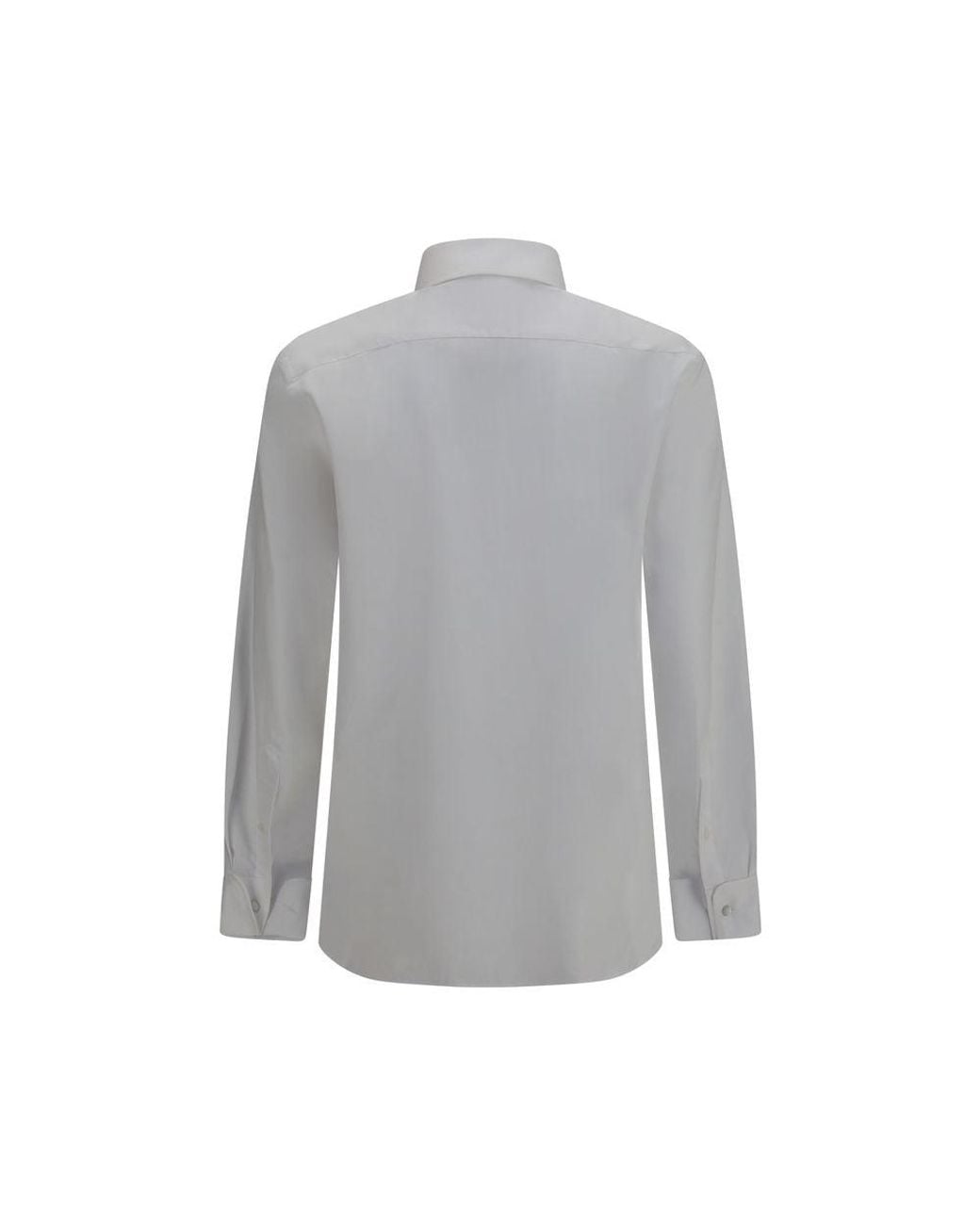 Giorgio Armani Gray Cotton Dress Shirt for men