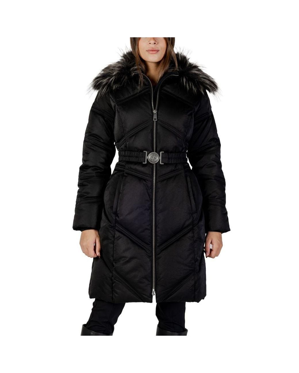 Guess Black Cotton Coat