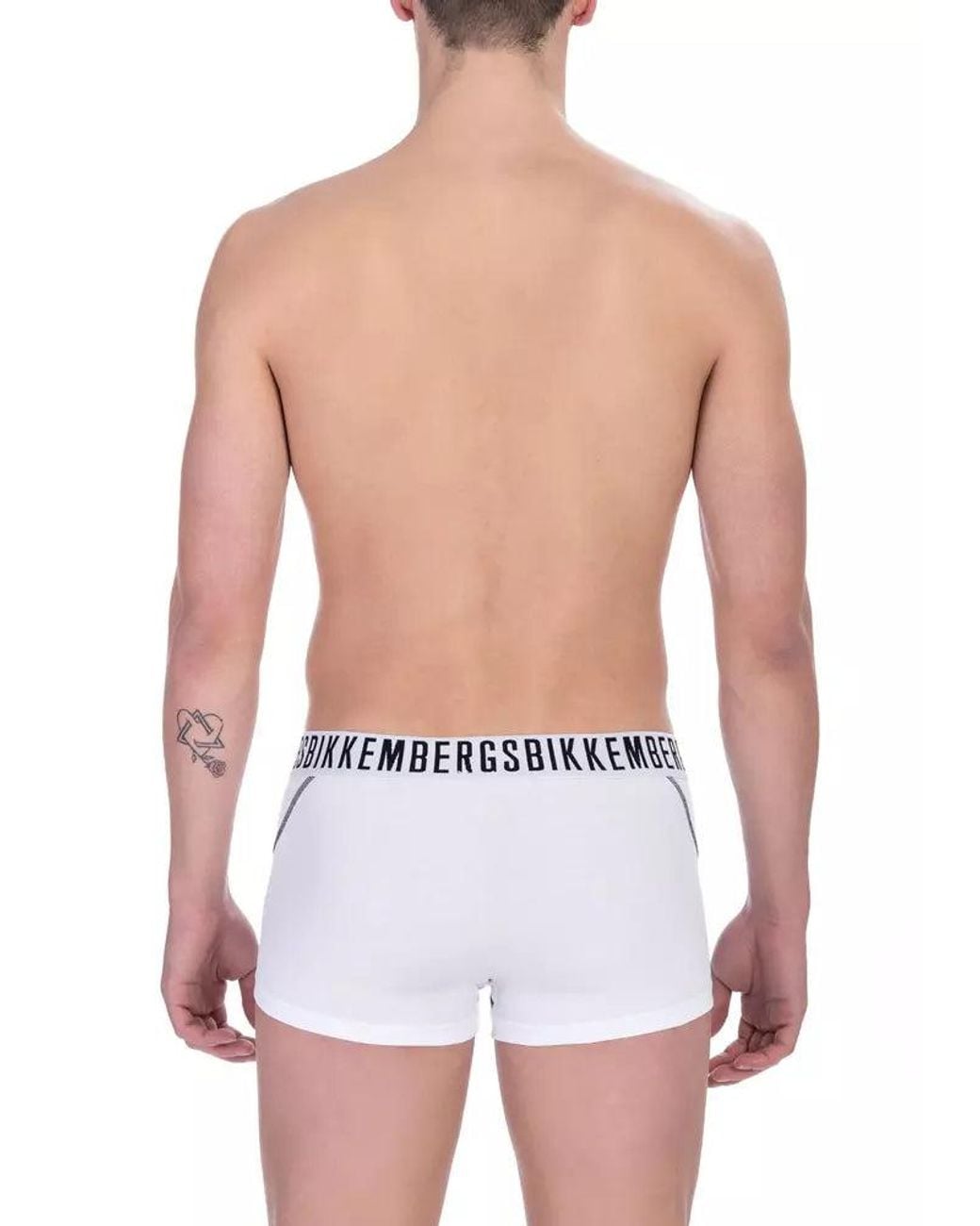 Bikkembergs White Elevate Your Essentials With Cotton Trunk Twin-Pack for men