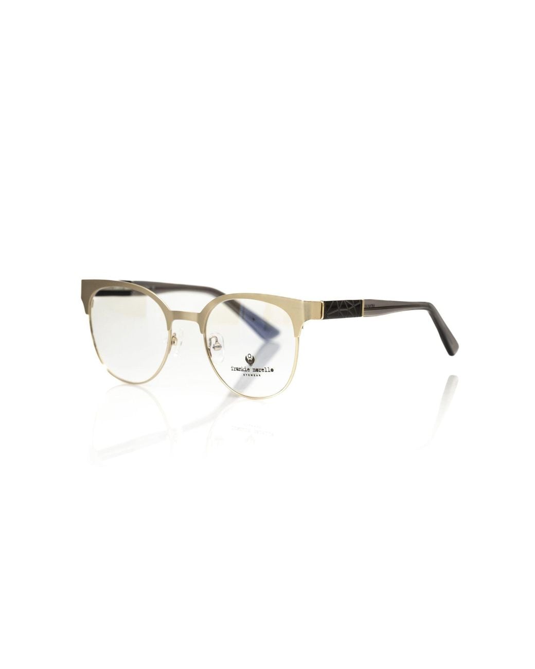 Frankie Morello Multicolor Geometric Chic Clubmaster Eyeglasses