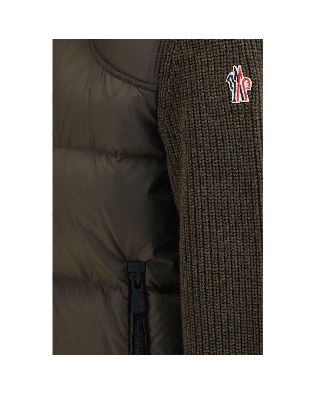 Moncler Green Brown Wool Oves Aries Sweatshirt for men